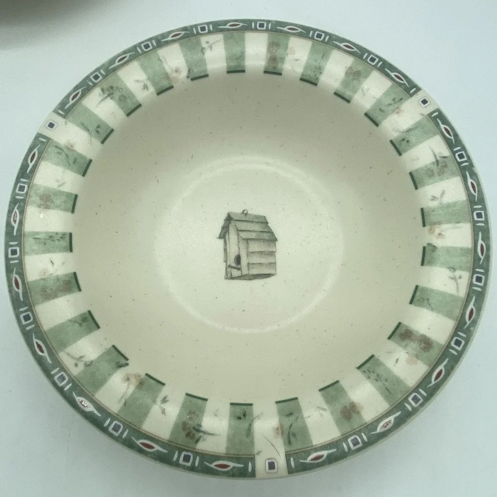 Pfaltzgraff Naturewood Deep Rimmed Soup Cereal Bowls 7 1/4